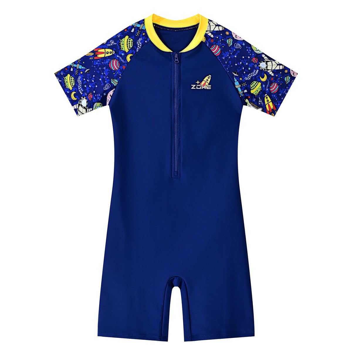 karrack Girls and Boys One Piece Rash Guard Swimsuit Kid Water Sport Short Swimsuit UPF 50+ Sun Protection Bathing Suits