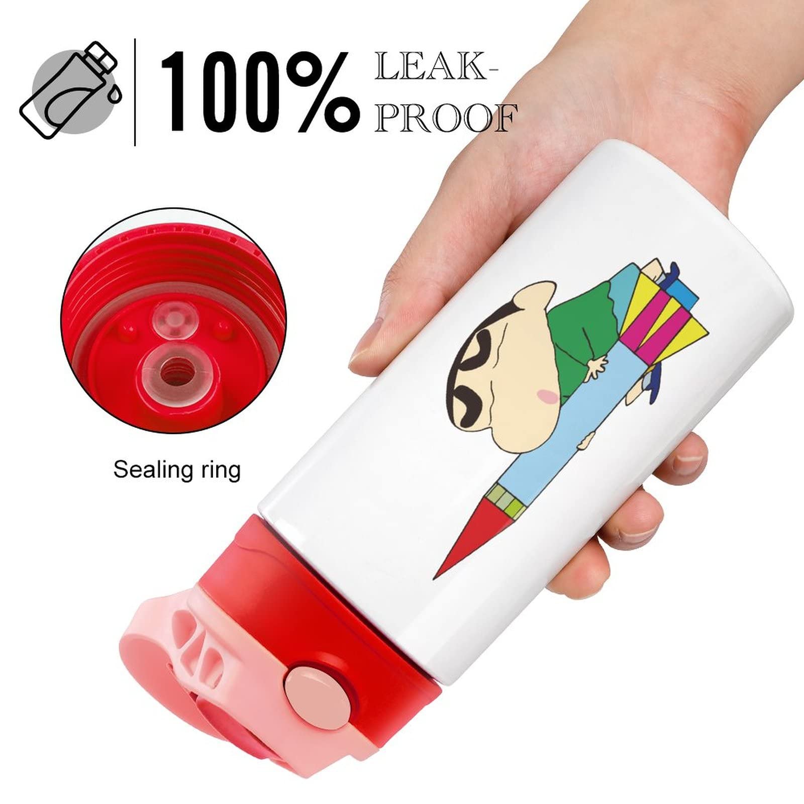 Amazon｜水筒 子供用 クレヨンしんちゃん キッズ 魔法瓶 ストロー付き