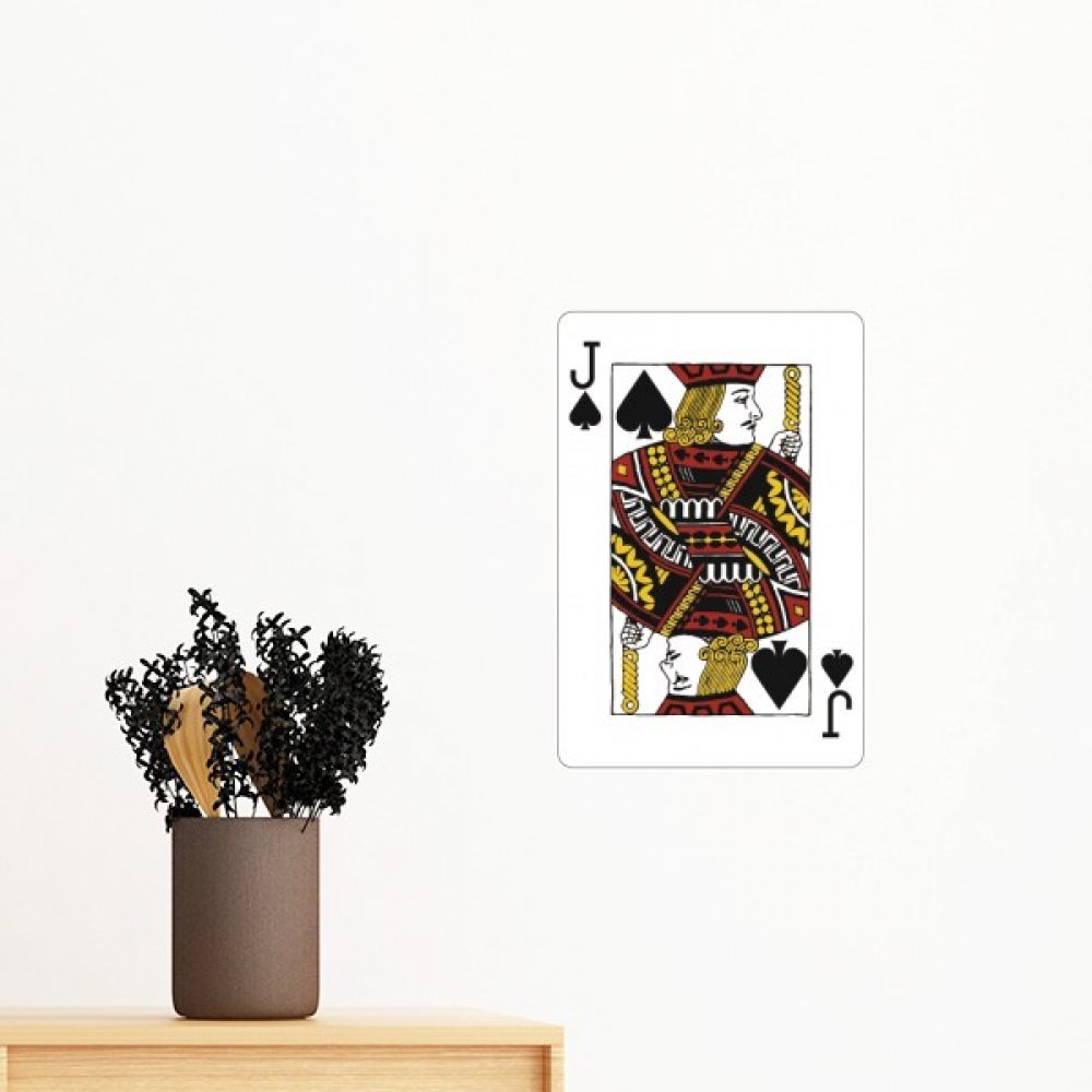 Sticker mural Spade J amovible 80cm pour décoration de chambre