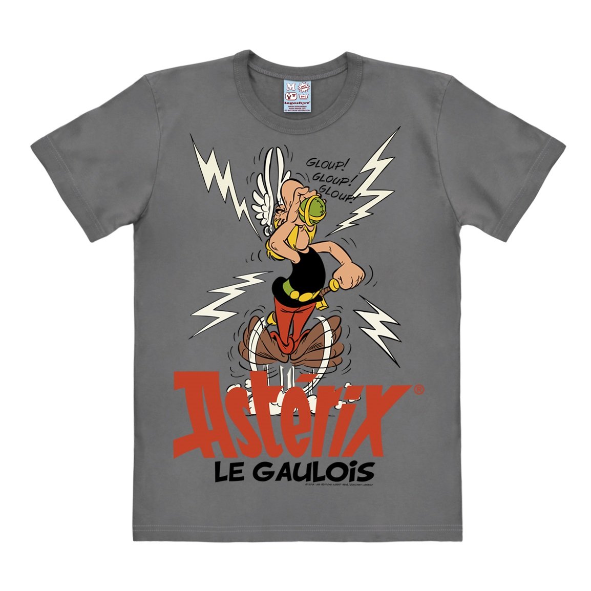 Logoshirt Unisex Grey Logoshirt® Asterix Le Gaulois I Magic Potion I Print T-Shirt I Men & Women I I Licensed Original Design I Size 3XL