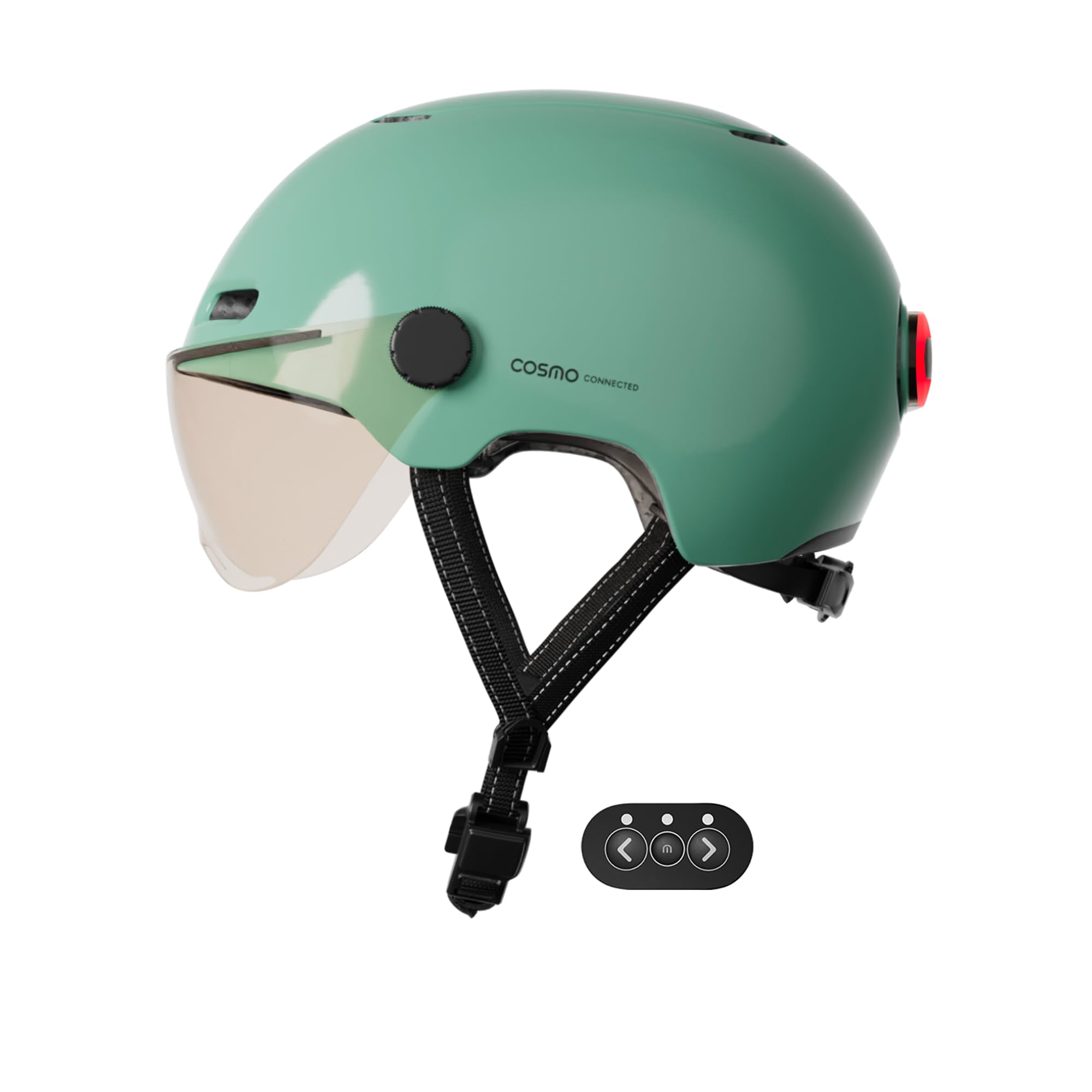 Casque Vélo Intelligent Cosmo Fusion+ - Clignotants, Feu Freinage, Détection Chute - Assurance Incluse