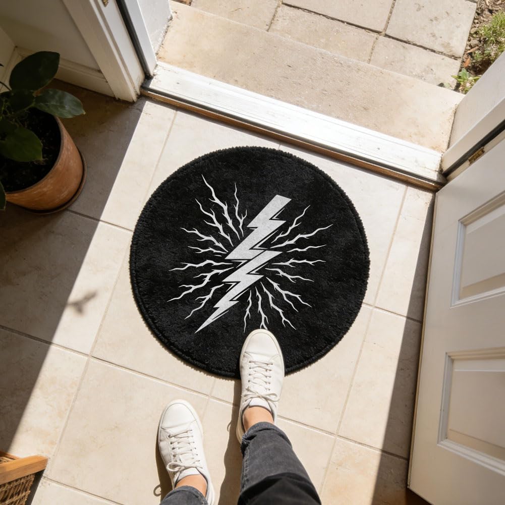 FINGERINSPIRE Lightning Painting Stencils with Paintbrush 11.8x11.8 inch Weather Nature Storm Pattern Stencil Reusable Lightning Bolt Stencil Thunderbolt Pattern Stencils for Painting on Wood Wall