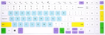 HRH Mint Candy Blue Keyboard Cover for Dell 15 Inspiron Vostro G15 Laptops