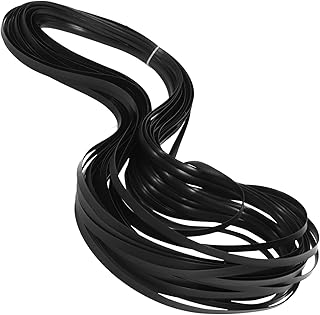 CHILDWEET 1roll Plastic Rattan Repair Material for Woven Furniture Kit for Rattan Chair and Table Restoration Black Easy to Use