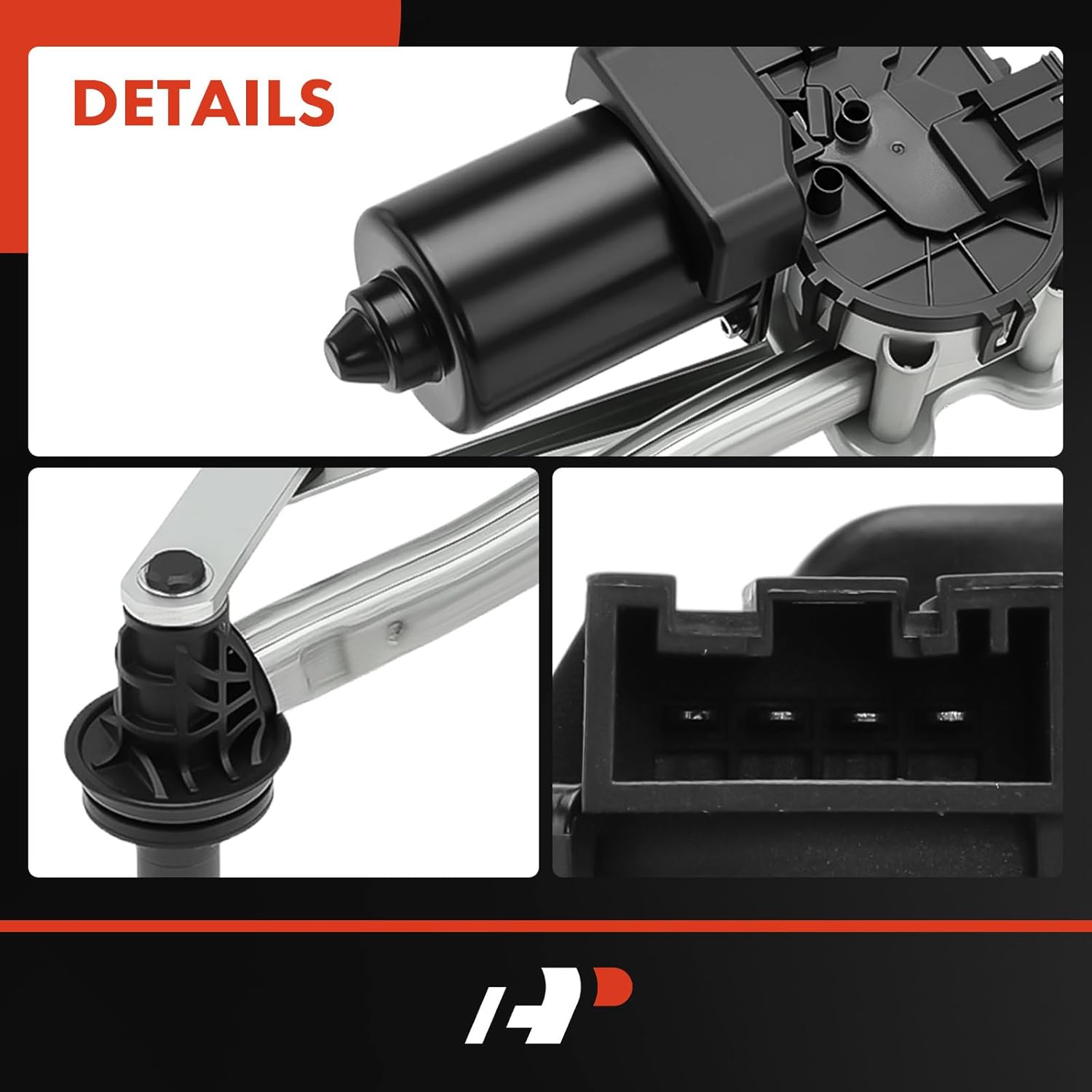 A-Premium Front Windshield Wiper Motor and Linkage Assembly Compatible with BMW E83 Series X3 2004-2010