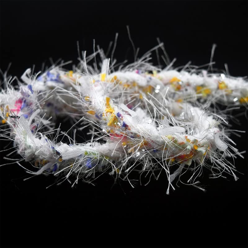 Samtband für Geschenkverpackung Weihnachtsbaum DIY Handwerk Vintage Hochzeit Valentinstag Glitter geflochtene Häkeln Spitze Trims Macrame Band Kleid Nähen （2 Yard 3/8"）