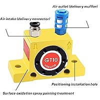 Vista 5 de 1 unids oscilador neumático vibrador turbina vibrador GT4 GT8 GT10 GT16 GT25 GT30/K8 K13 K16 K30 (GT-8)