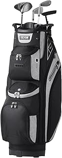 VEVOR Bolsa para Carrito de Golf con Parte Superior divisora organizadora de 14 vías, Bolsa de Carrito Soporte, Bolsas de Golf duraderas con Asas y Cubierta Antipolvo y Correa