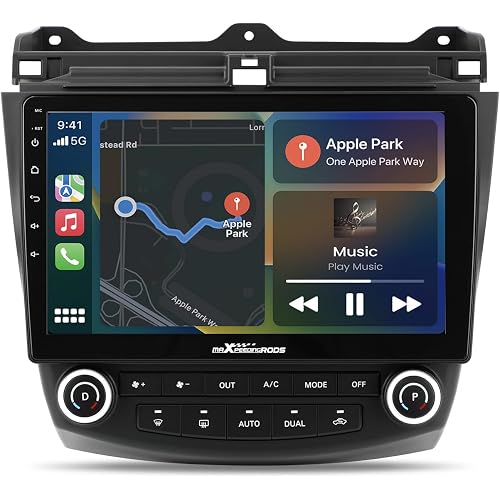 maXpeedingrods Car Radio Stereo for Honda Accord 7th 2003-2007 with Wireless Apple CarPlay Andriod Auto, 10.1 inch Touch Screen Head Unit, GPS Navigation, Bluetooth, WiFi, 2+32G