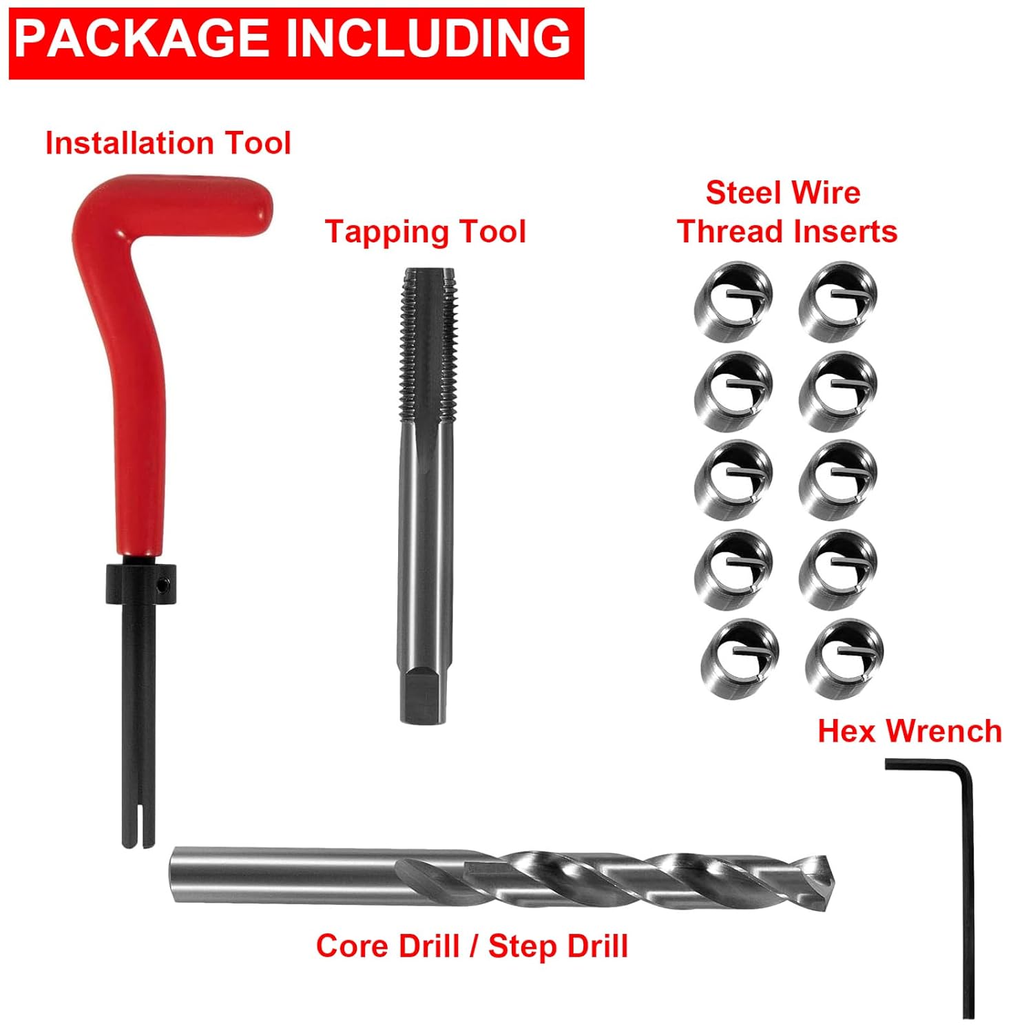 1420 Head Thread Bolt Repair Tool Kit for Toyota 11.5mm x 1.5 Engine Cylinder Head Repair Kits Fit for Honda B16 CR-V Accord Element RSX