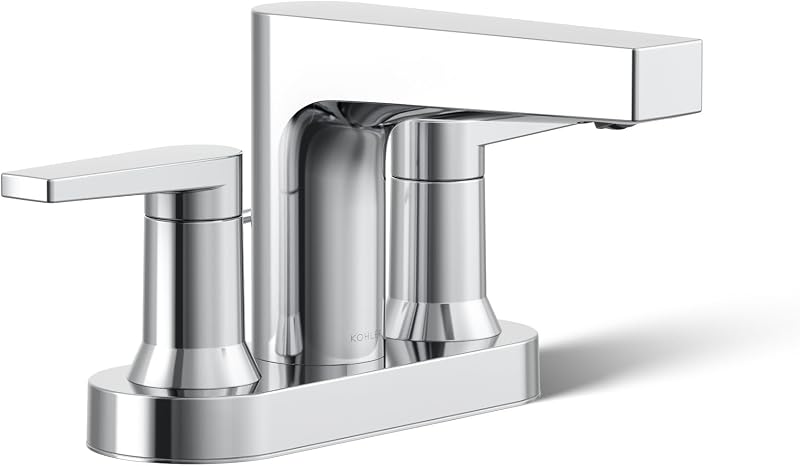 Grifo para lavabo Kohler 97031-4-CP Taut® Centerset, 1,2 gpm, cromo pulido