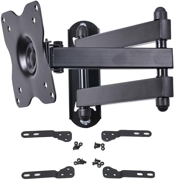 VideoSecu TV Wall Mount Monitor Bracket with Full Motion Articulating Tilt Arm 15 Extension for Most 27 30 32 35 37 39 40 LCD LED TVs with VESA 200x200 ML14B WS2