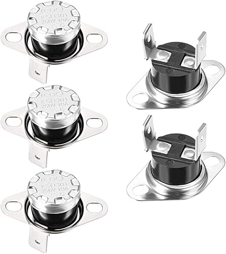 Miniatura 7 de uxcell KSD301 Termostato 284.0 °F/284°F 10A N.C Ajustar interruptor de temperatura de disco rápido para microondas, horno, cafetera 2 piezas