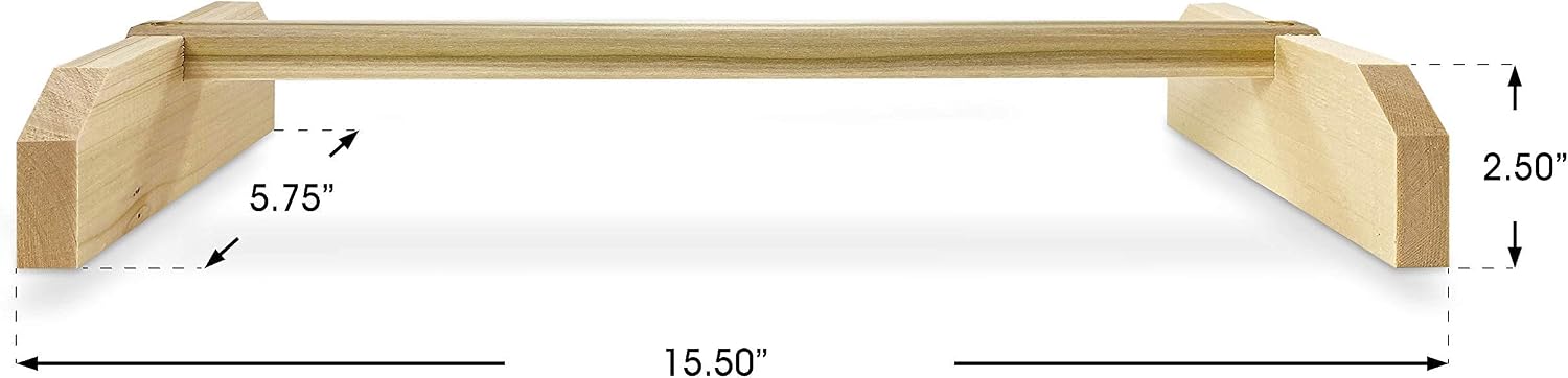 Backyard Barnyard 2 Pack Chicken Perch Strong Wooden Roosting Bar Made in USA Solid Accessories and Toys for Coop and Brooder for Large Bird Baby Chicks Pollos Gallinas Polluelos Parrots