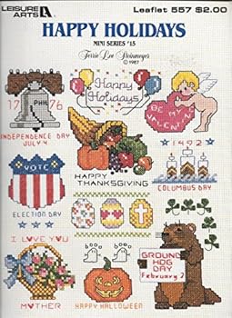 Happy Holidays - Counted Cross Stitch - Leisure Arts - Leaflet #557 - Mini Series #15 By Terrie Lee Steinmeyer