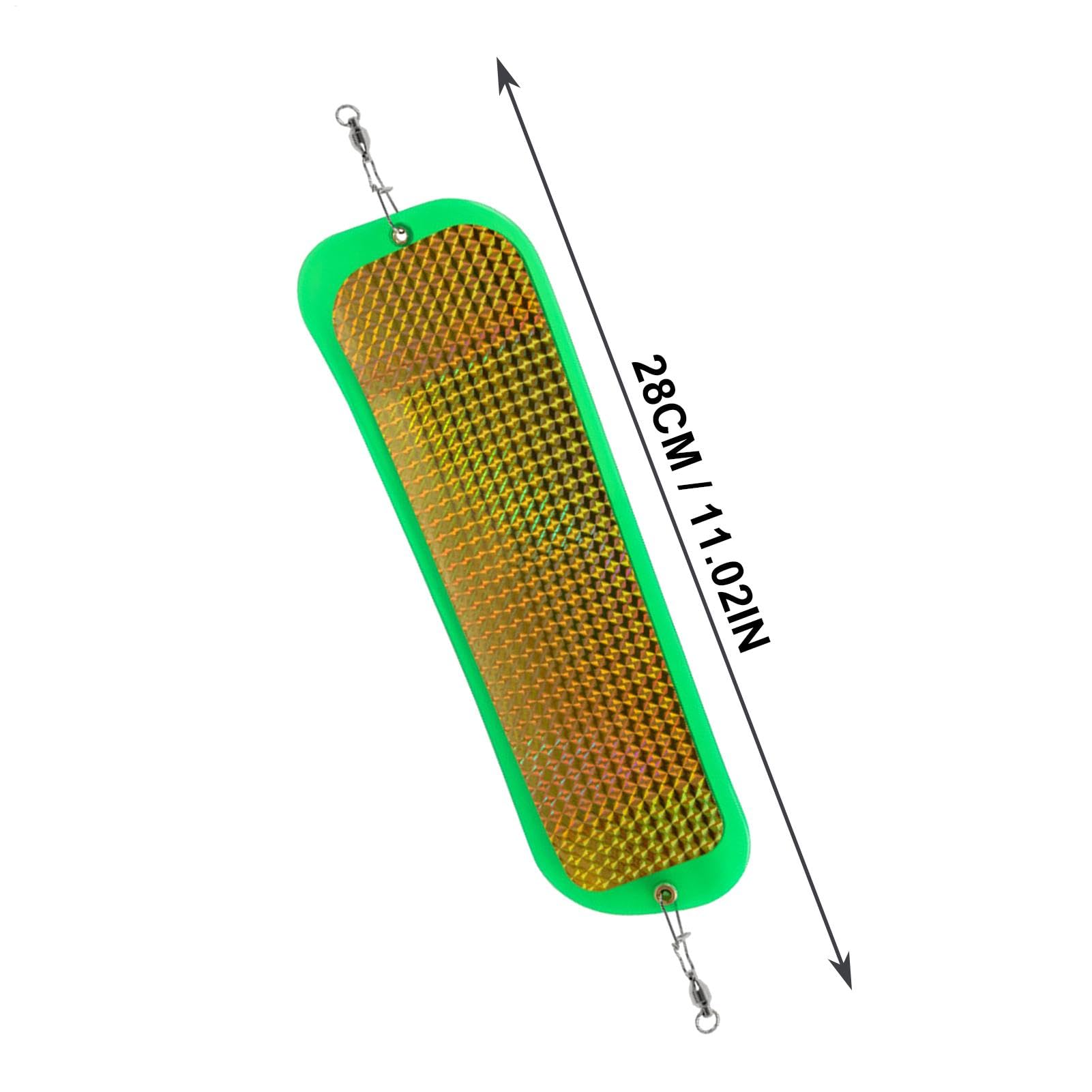 Zestaw wędkarski Flashers, przenośny podwodny wężyk Dodger, wysoka liczba połowów, rozmiar około 28 cm Dodger do trolingu, Anglii, głębokiego morza i wędkarstwa słodkowodnego 11 cali