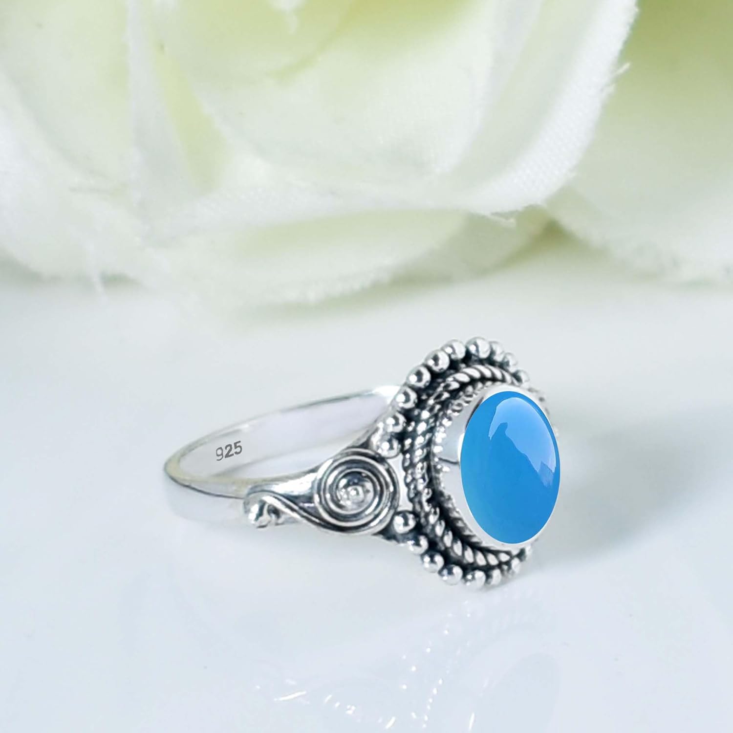 925 Sterling Silver Statement Ring Multicolor Mystic Topaz Oval Gemstone Ring For Women Birthday Gift Jewelry Mystic Topaz Ring Handmade Ring By GEMS VIBES