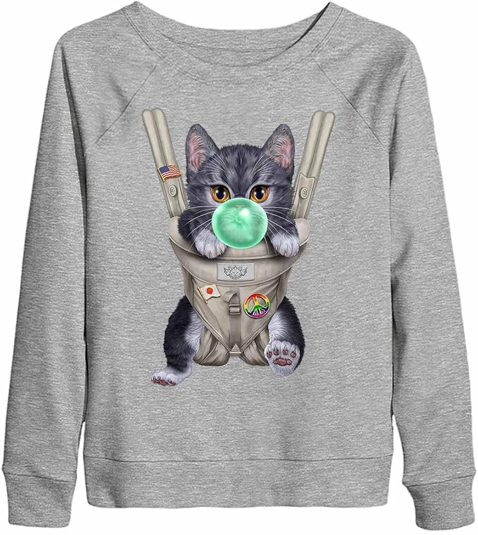 Fox Republic グレー 猫 ねこ 抱っこ 抱っこ紐 ガム レディース スウェット トレーナー Anbx Net