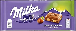 شكولاتة بالبندق من ميلكا - 100 جم ، قياس واحد متعدد الالوان للبالغين من الجنسين