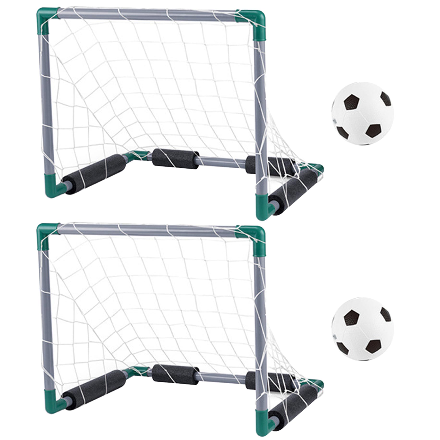 Juego de fútbol acuático, Piscina Flotante de enfriamiento de Verano, fútbol, ​​Incluye 2 porterías de Piscina, 2 Pelotas y 1 inflador, Juegos interactivos para Padres e Hijos para Adultos y Familia