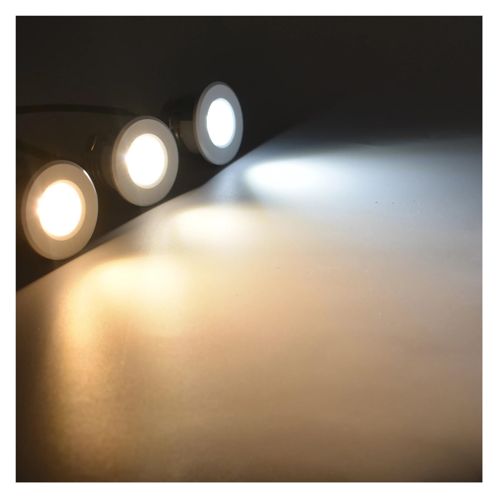 Revive Furniture Mini foco LED COB de 3 W, empotrable en el techo, regulable, brillo ajustable, 110 V/220 V, perfecto for el hogar, hotel y tienda.(Silver 10 pieces,NATURAL WHITE 4000K_TRAIC DIMMABLE)