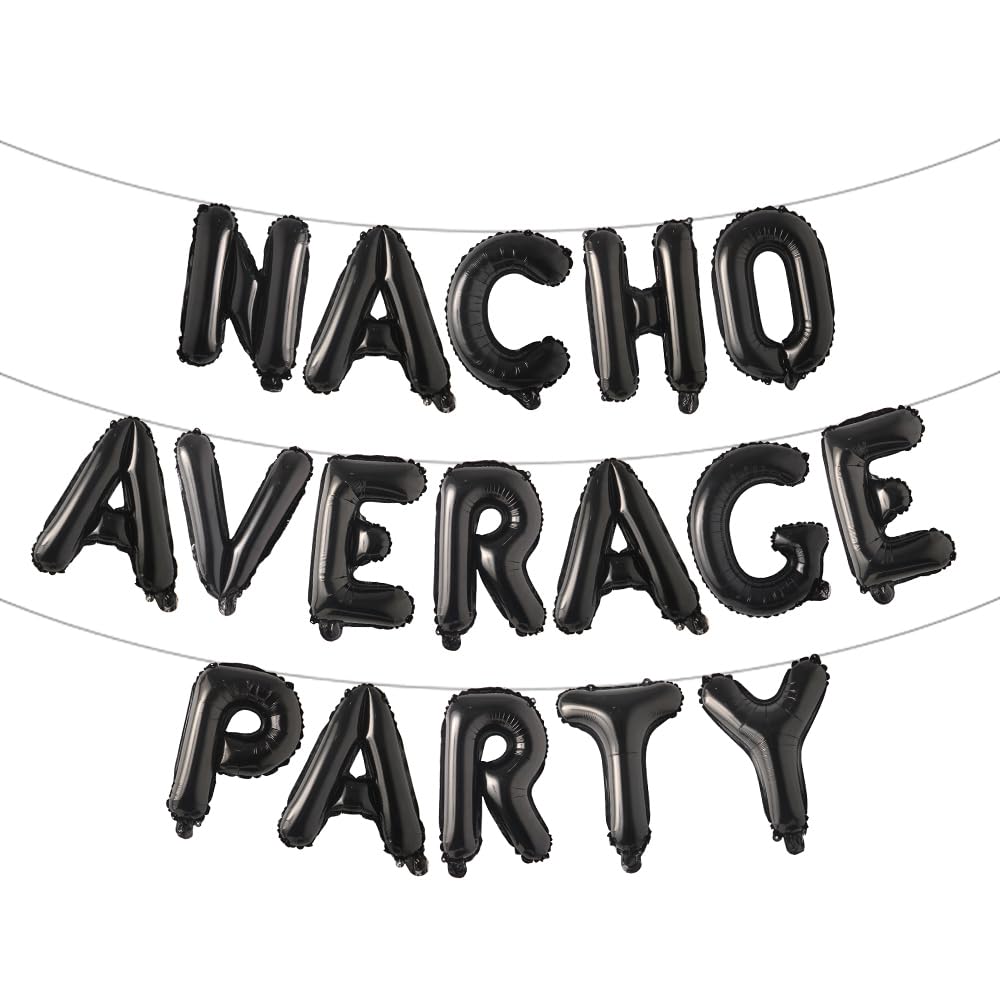 Nacho Party Balloon Letters - 16" Foil Balloons Set For Mexican Fiesta & Taco Themed Decoration - View #14