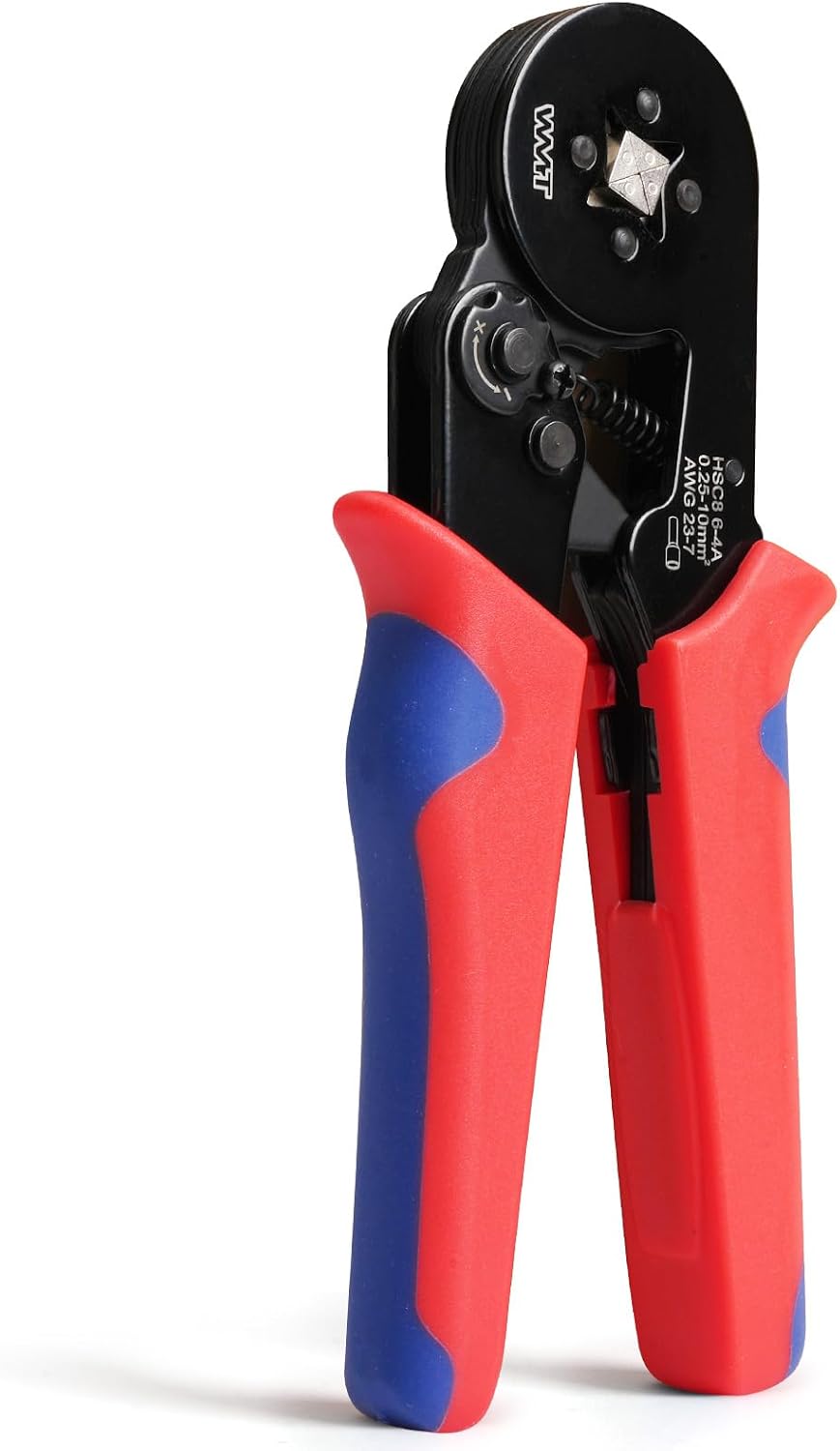 WMT Ferrule Crimping Tool Kit with 1700PCS Ferrules for AWG 23-7 Terminals | Wire Crimper Creates Tight Wire Crimps, Ideal Terminal Crimper for Automotive and Daily Electrical DIY Wiring Work