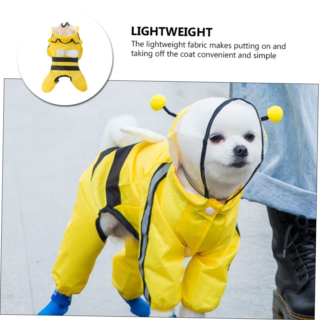 Manteaux imperméables pour Chiens, imperméables pour Chiens, 2 pièces, Tissu imperméable pour Animaux de Compagnie, Grand Chien Glissant