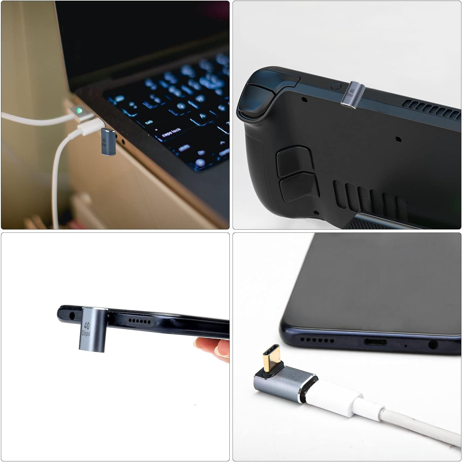 Cavo dati OTG ad angolo retto da 90 gradi USB-C USB 3.1 tipo C maschio a femmina per Macbook Tablet Telefono Mobile CableCC