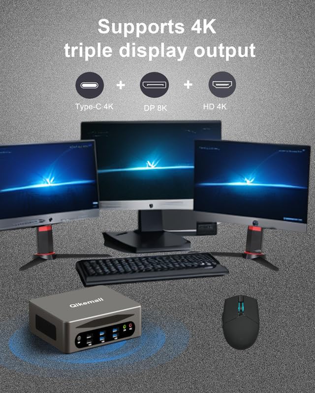 Mini PC for Windows 11 Core i7-1360P,Mini Computer 32GB DDR5 RAM