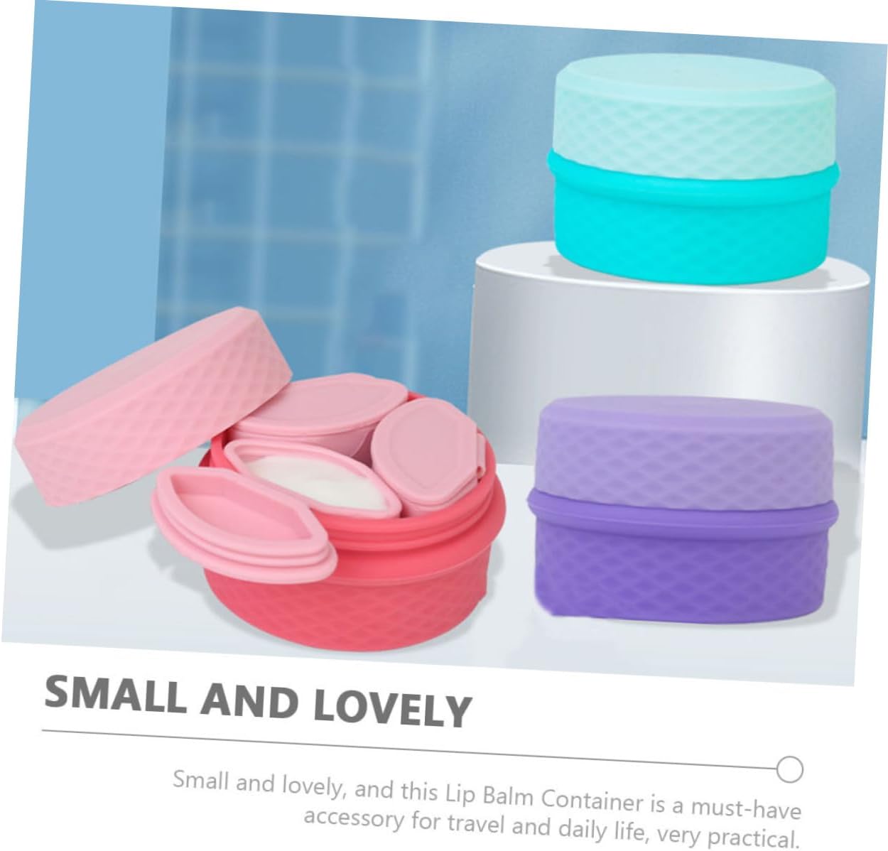 LIFKOME 1set Travel Container Compartment Portable Jars for Outdoor Makeup Cosmetic Creams and Toiletries for Travel and image 5