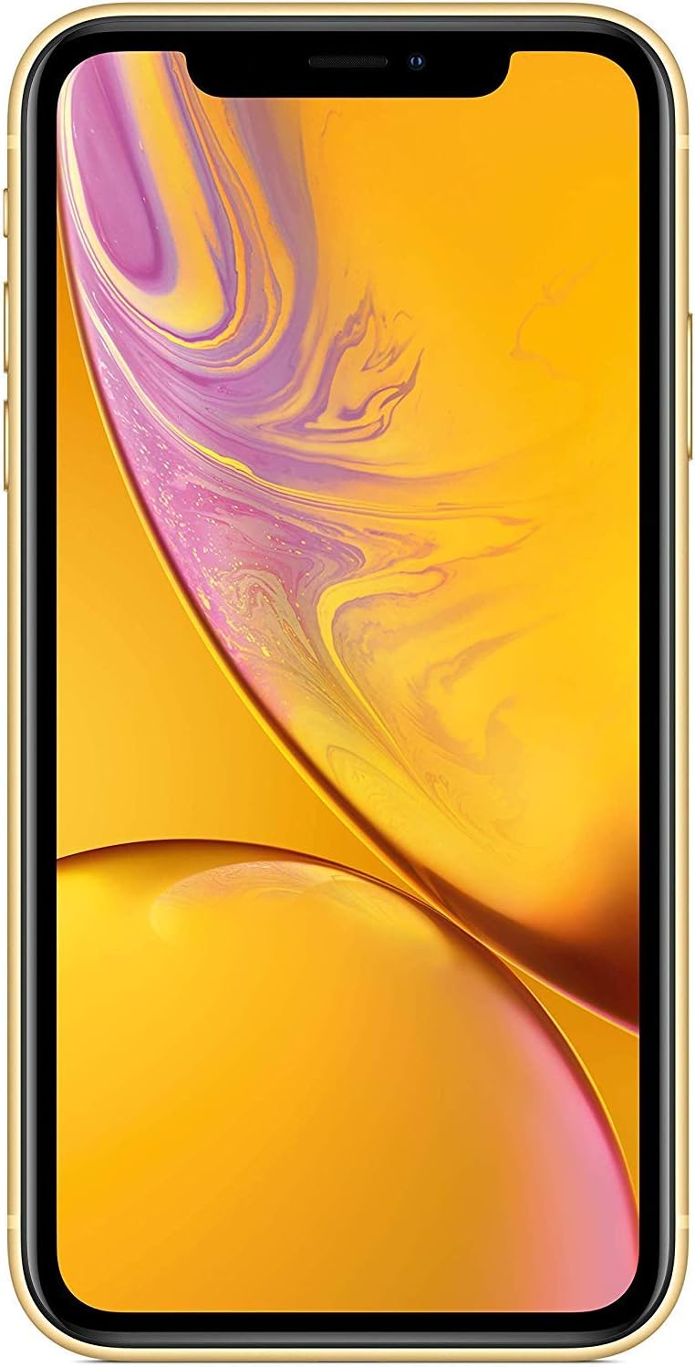 Apple iPhone XR, US Version, 64GB, Yellow - Unlocked (Renewed)