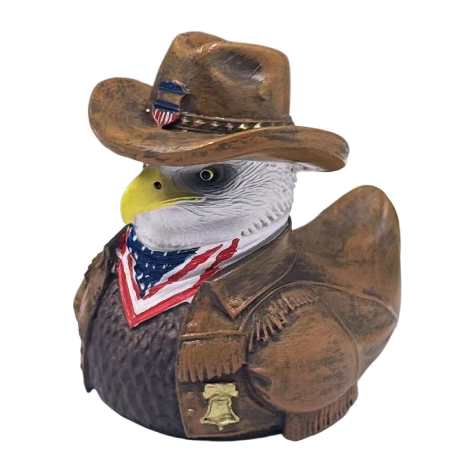 Canard miniature statue commémorative patriotique en résine