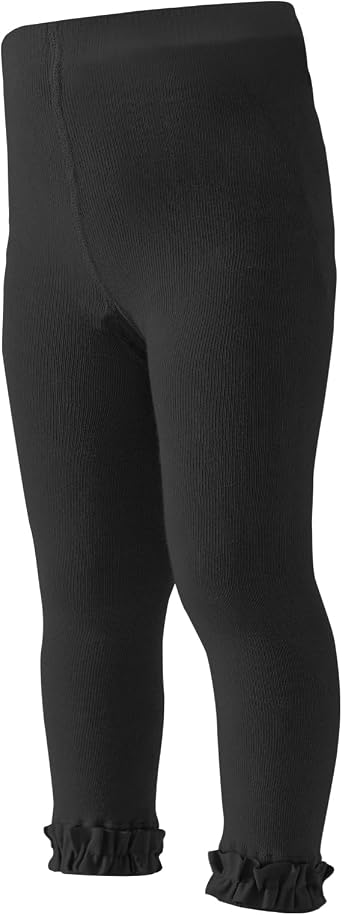 Baby Leggings Toddler Footless Tights Girls Ruffle Stockings Pants 1-3 Pack