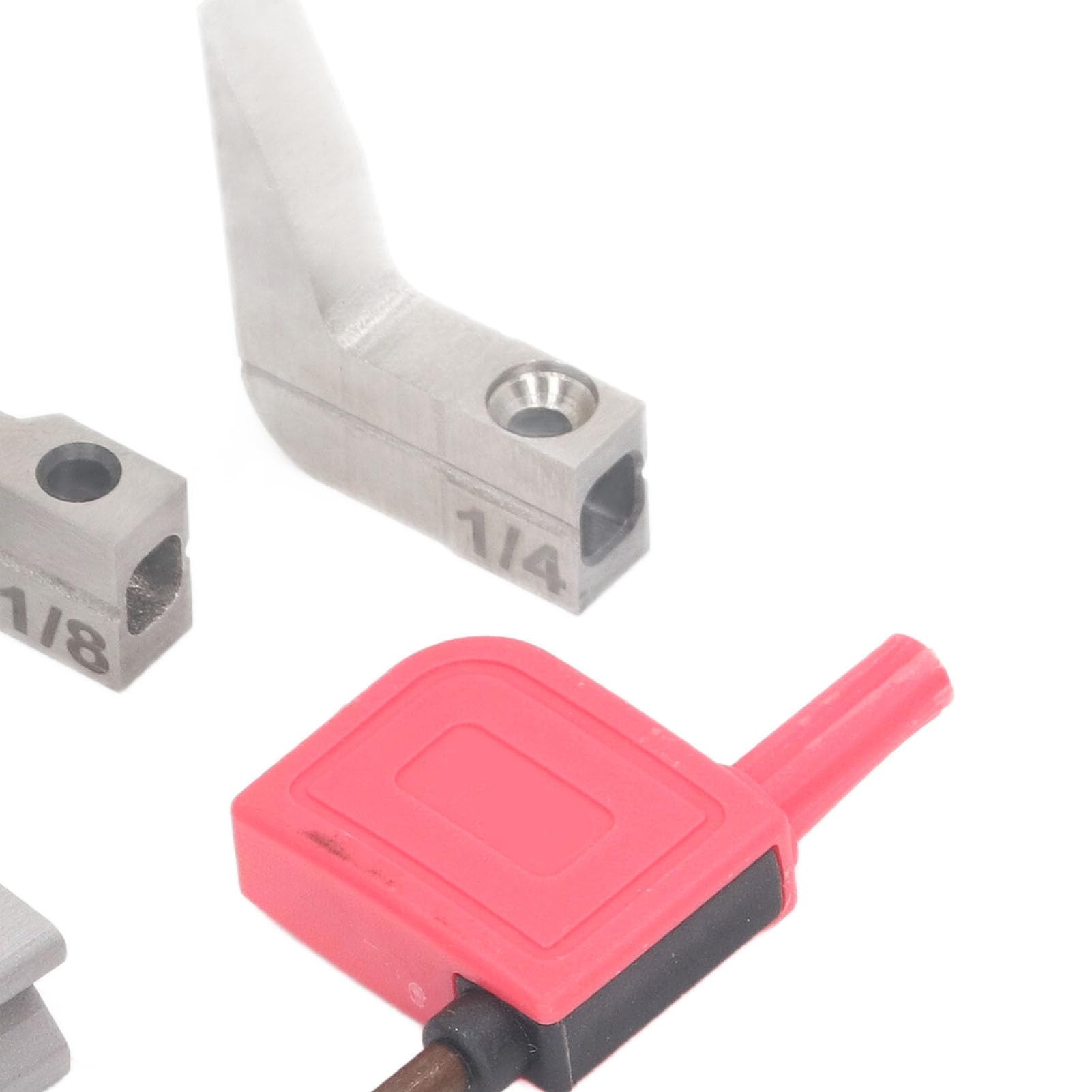 Juego de cuchillas para enrutador, cuchillas de repuesto para cepilladora manual, 4 cuchillas de carburo para carpintería con caja de almacenamiento, 1/16 1/8 3/16 1/4 pulgadas de