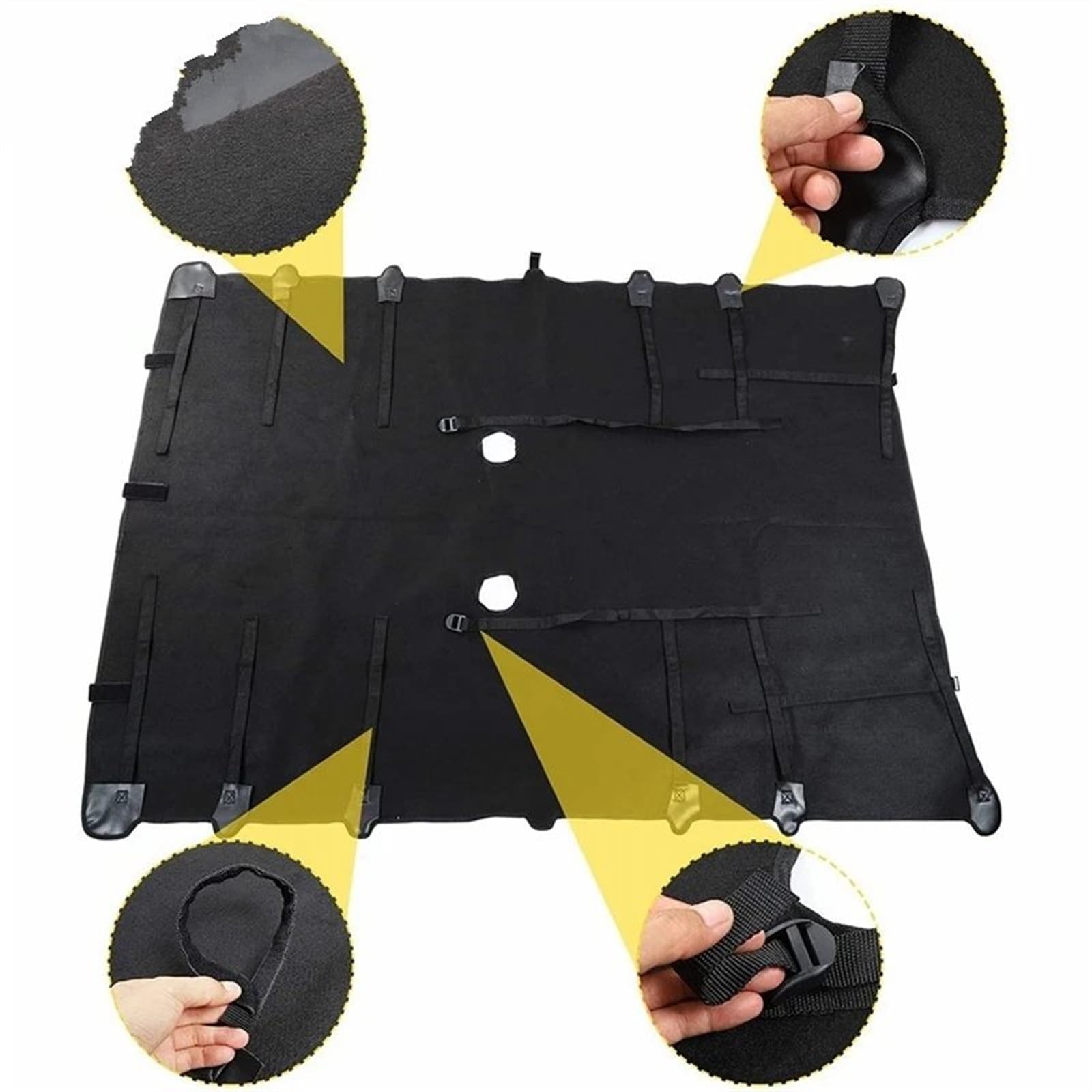 Parasol Ventana Coche para Jeep para Wrangler JK 4 Puertas 2007 208 2009 2010 2011-2017 Parasol Suave Cuero para Coche Cubierta Completa Superior Anti UV Cubierta Solar