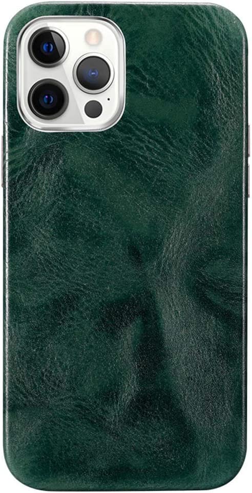 Coque iPhone 12 doublure floquée antichoc et cuir de vache authentique