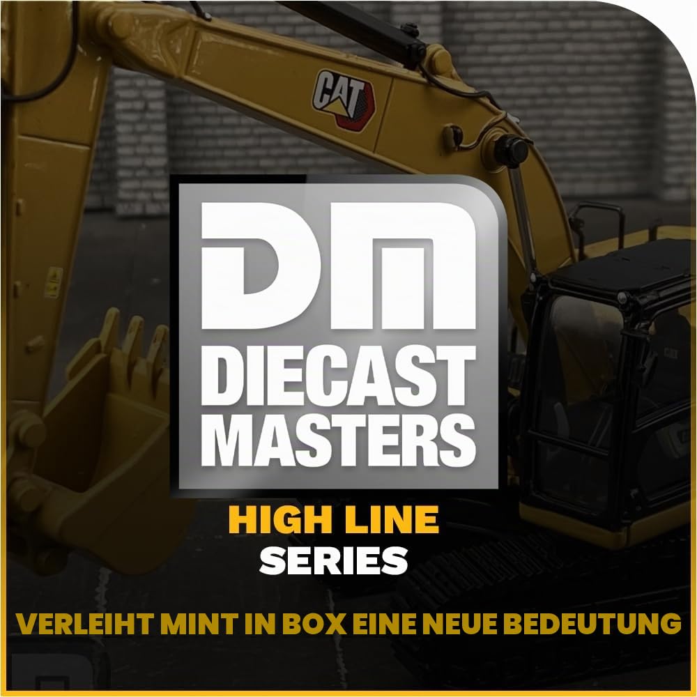 Diecast Masters 1:50 Scale Model Cat 323 Hydraulic Excavator, 85571 | Detailgetreues CAT Baufahrzeug, ca. 18,3 x 6,3 x 8 cm, ab 14 Jahren, für Sammler, 85571