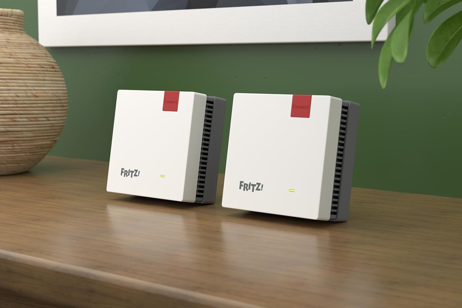 FRITZ!Mesh Set 1700 Pack de 2 | Cobertura 3-5 hab. | Wi-Fi 7, 3,6 Gbps | Wi‑Fi dual band (2,4/5 GHz): perfecto para streaming y teletrabajo; ideal para router y módem de fibra óptica. Made in Europe