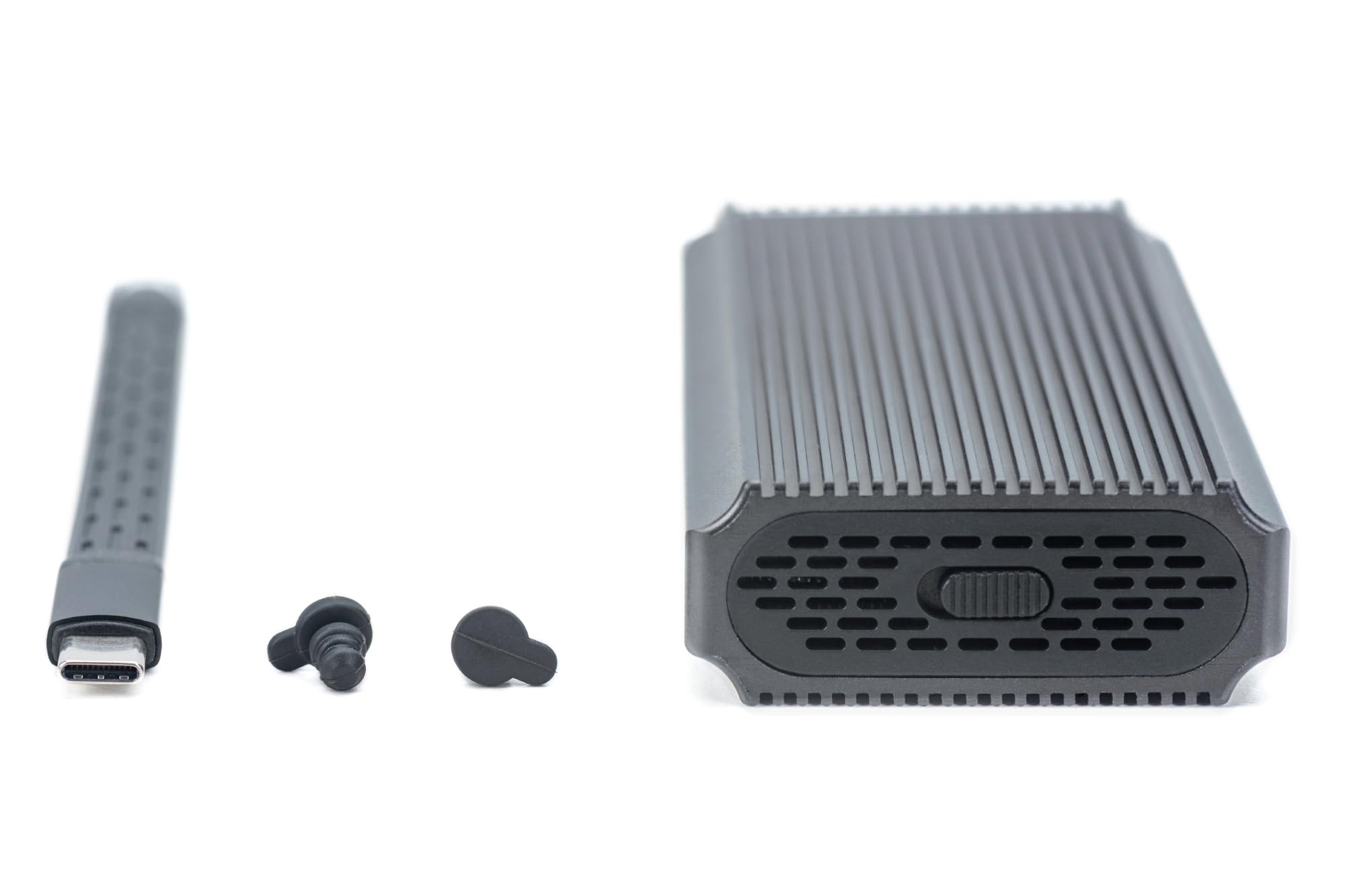 Custodia Per Disco Rigido Digitus Usb M.2, Ssd, Esterna, Nvme, 40 Gbps, Usb 4.0, Alluminio, Senza Attrezzi
