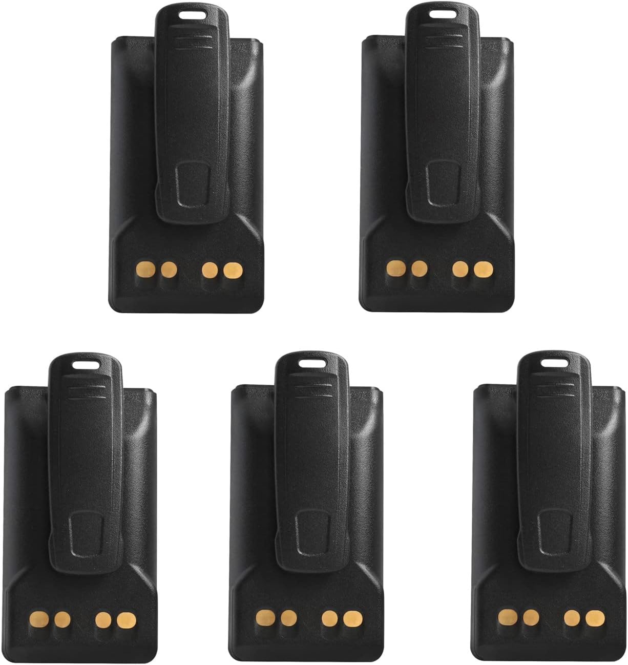5 Pack FNB-V134 FNB-V134LI 2600mAh Battery Replacement for VX-260 VX-261 EVX-261 VX-264 VX-450 VX-451 VX-454 VX-459 EVX-530 EVX-531 EVX-534 EVX-539 Portable Radio with Belt Clip