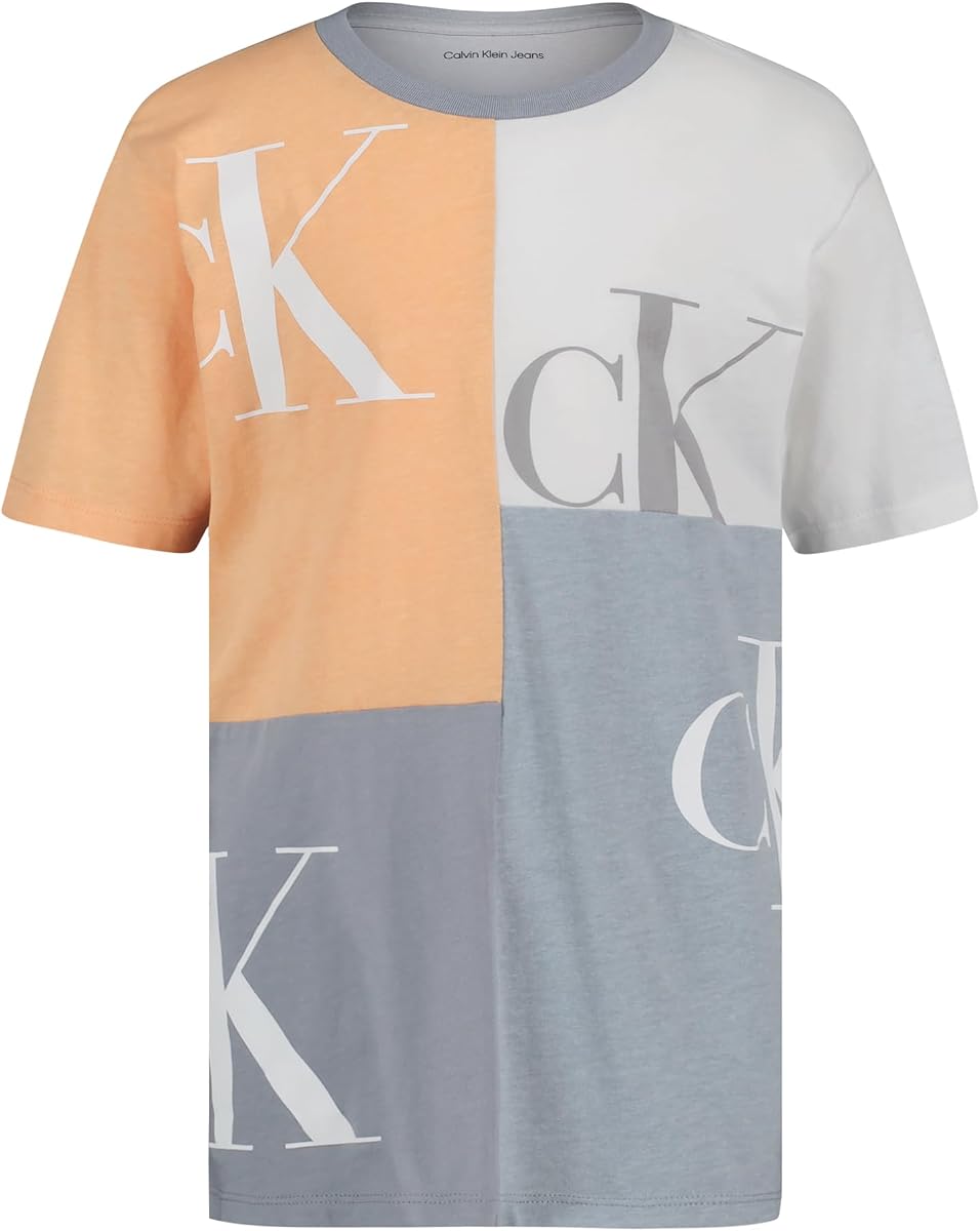 Boys' Short Sleeve Fashion Print Crew Neck T-Shirt, Comfortable, Relaxed Fit