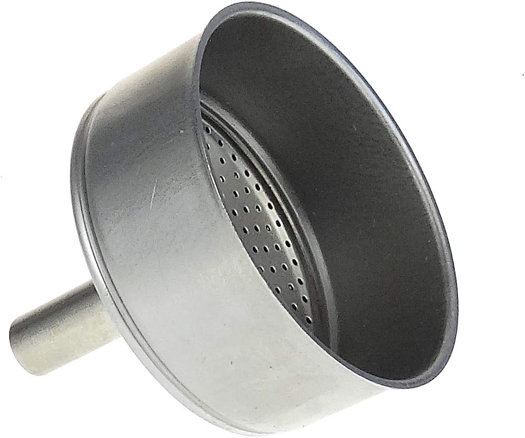 Replacement Part: Stainless Steel Funnel for Espresso Maker "Carina, Carina BILIARDO" "Nicole," Darling and (4 Cups)/Made in Italy