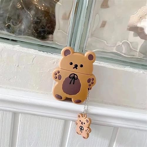 Miniatura 5 de Yatchen Funda para Airpods 3, linda funda protectora de silicona suave Kawaii con llavero a prueba de golpes, funda de carga para AirPods Pro para