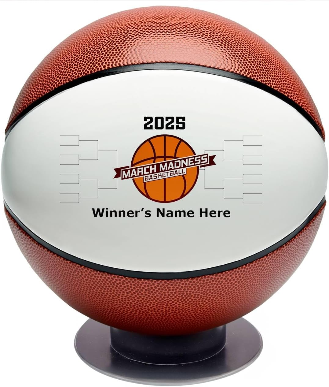 Custom Basketball March Madness Trophy Basketball Award, Personalized for Bracket Winner & Loser Tournament Challenge, March Madness Office, Work, and Family Trophy