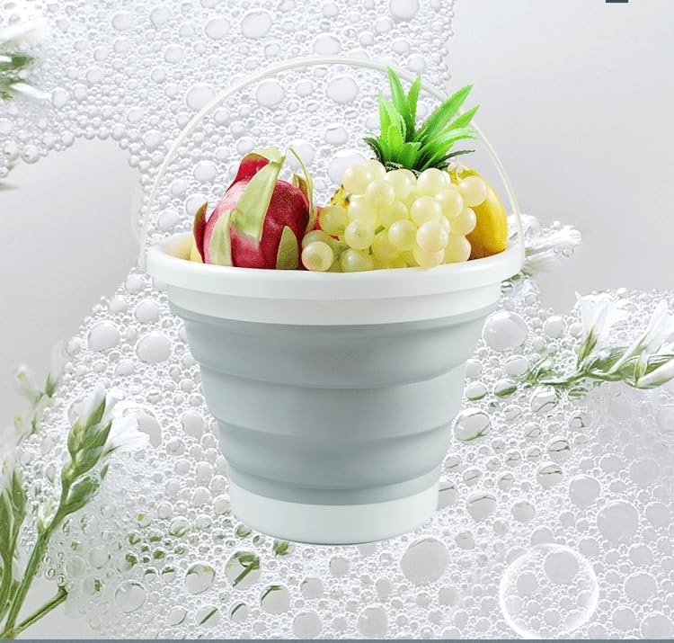 crayfomo Folding Water Bucket,Portable and Foldable Multifunctional Water Bucket,Large Capacity and Easy Storage Water Bucket Suitable for Both Home and Outdoor Use