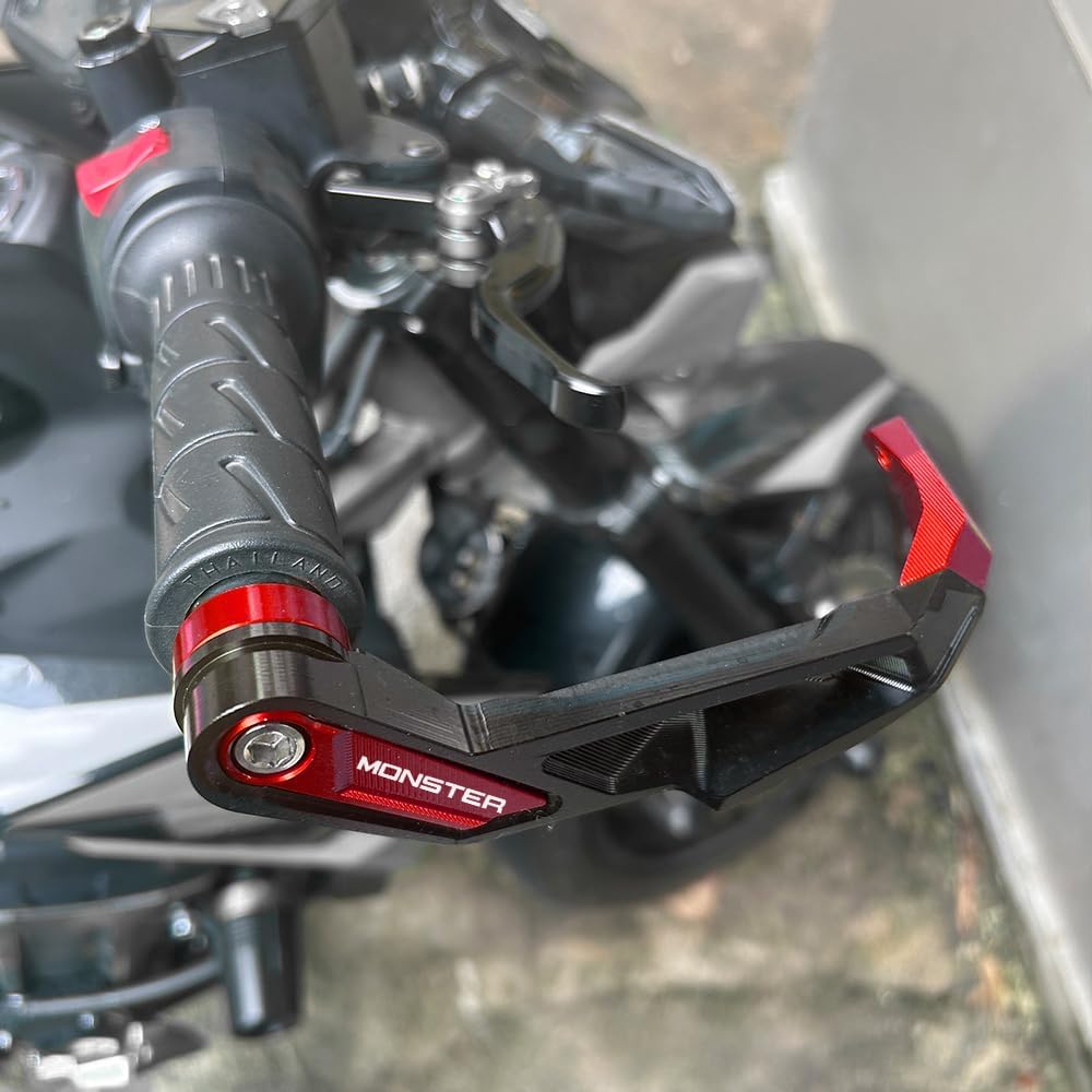 Compatible with MONSTER 937 950 MONSTER 821 695 696 797 MONSTER 1200 S CNC Motorcycle Handguards Brake Clutch Lever Guards Protector Accessories (Red)