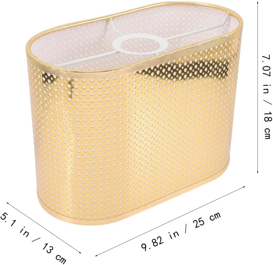 Oval Fabric Lamp Shade 9.84X7.08X5.11 Inch Table Lamp Cover for Desk and Floor Lamps Soft Natural Light for Bedroom Living Room Office