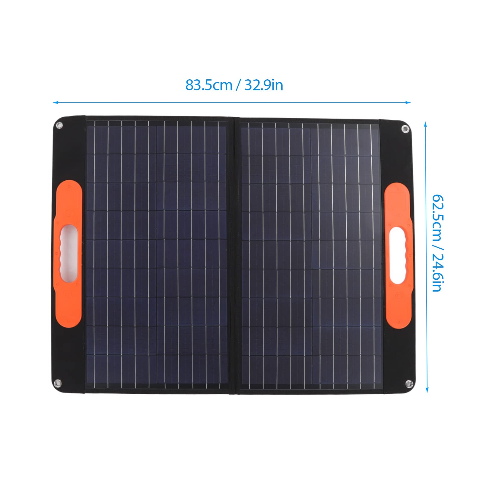Przenośna składana ładowarka solarna 4 w 1, 60 W, z wyjściem USB, do telefonów komórkowych, power bank