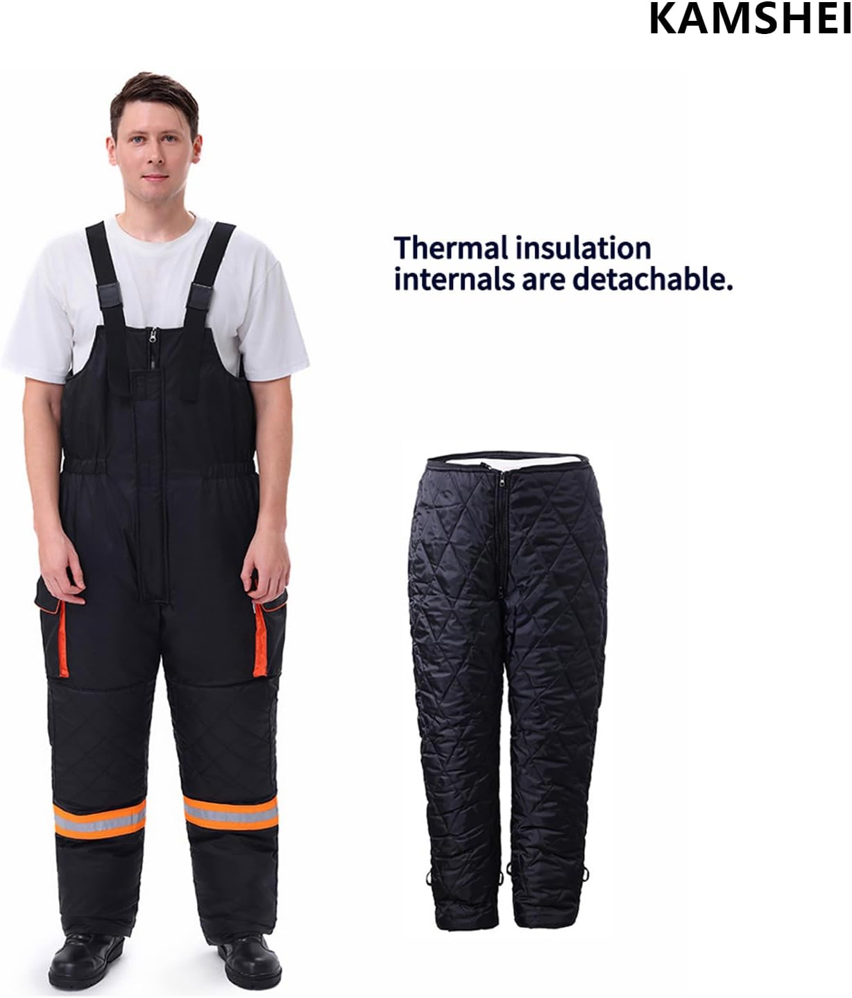 Cold Storage Work Pants, Ultra-low Temperature Suspenders,SAFETY PANT